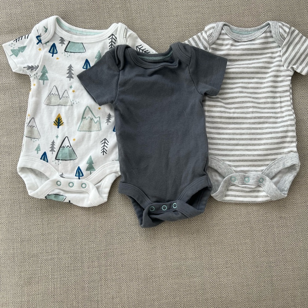 Cloud Island adventure themed newborn onesies! Never worn!